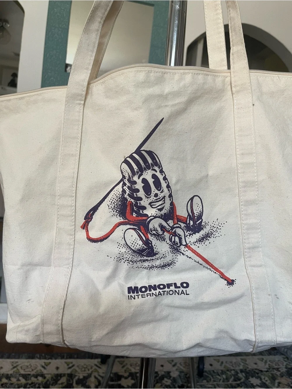 Cream Canvas Tote Bag